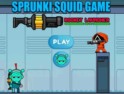 لعبة Sprunki Squid ﺔﺒﻌﻟ Rocket Launcher  على الانترنت