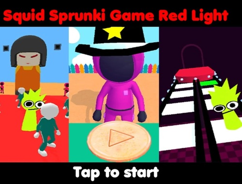 لعبة Squid Sprunki Game Red Light على الانترنت