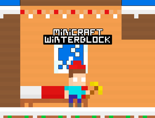لعبة Minicraft Winterblock على الانترنت