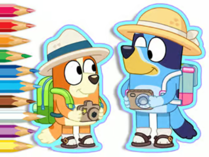 لعبة Bluey Camping :ﻦﻳﻮﻠﺘﻟﺍ ﺏﺎﺘﻛ  على الانترنت