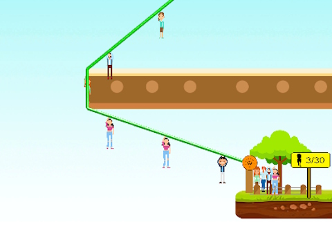 لعبة Zipline ﺫﺎﻘﻧﺇ ﺱﺎﻨﻟﺍ  على الانترنت