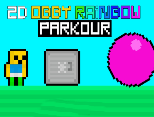 لعبة 2D Obby Rainbow Parkour  على الانترنت