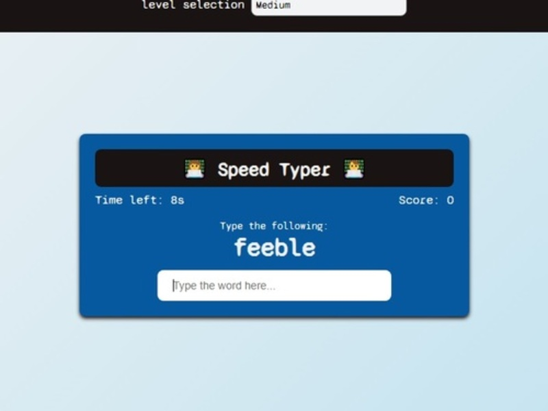لعبة Typer ﺔﻋﺮﺳ على الانترنت