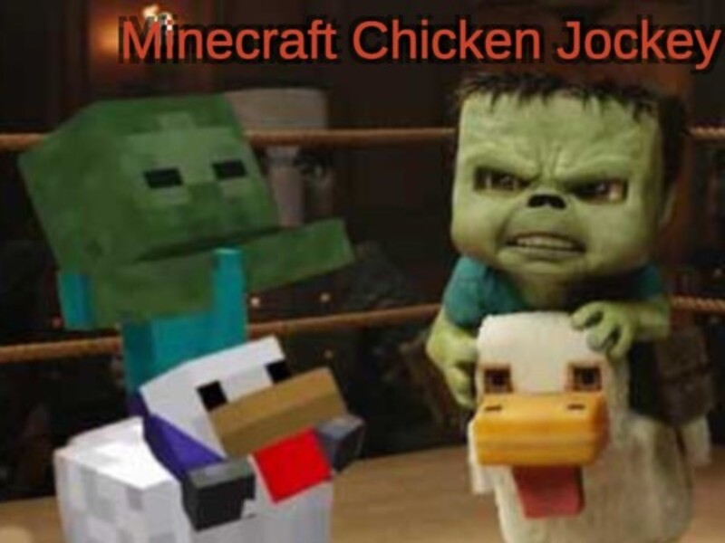 لعبة Minecraft Chicken Jockey على الانترنت